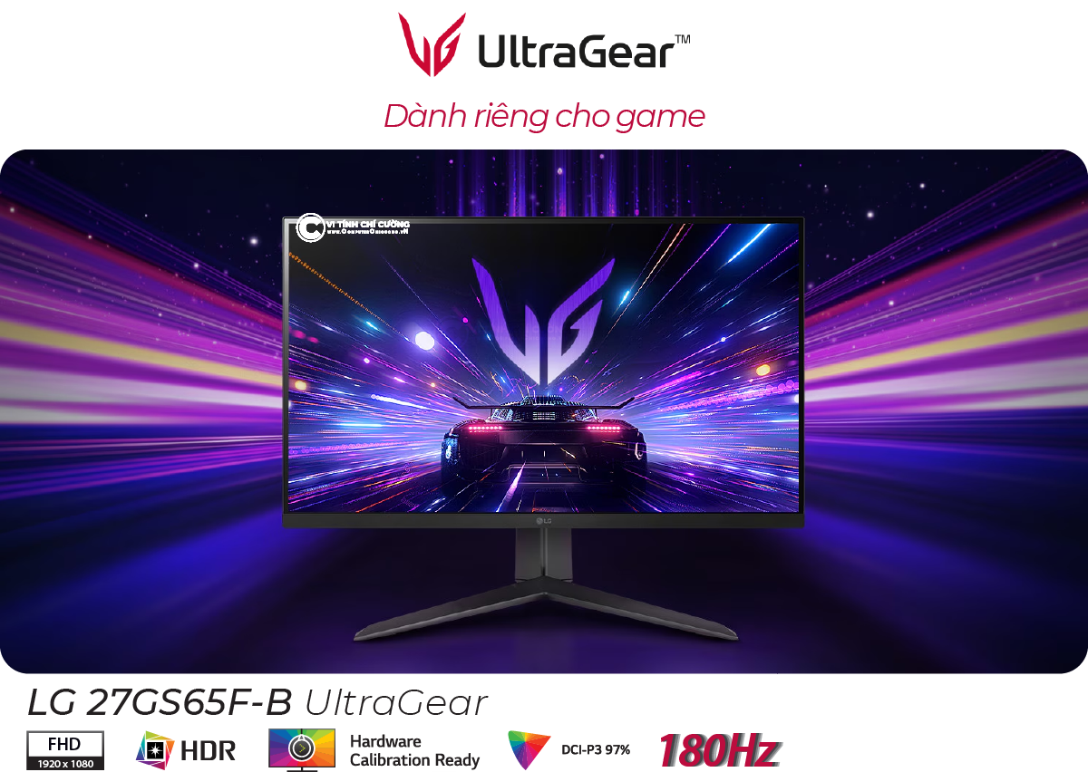 Màn hình LG UltralGear 27 inch IPS FHD 180Hz 1ms 27GS65F-B