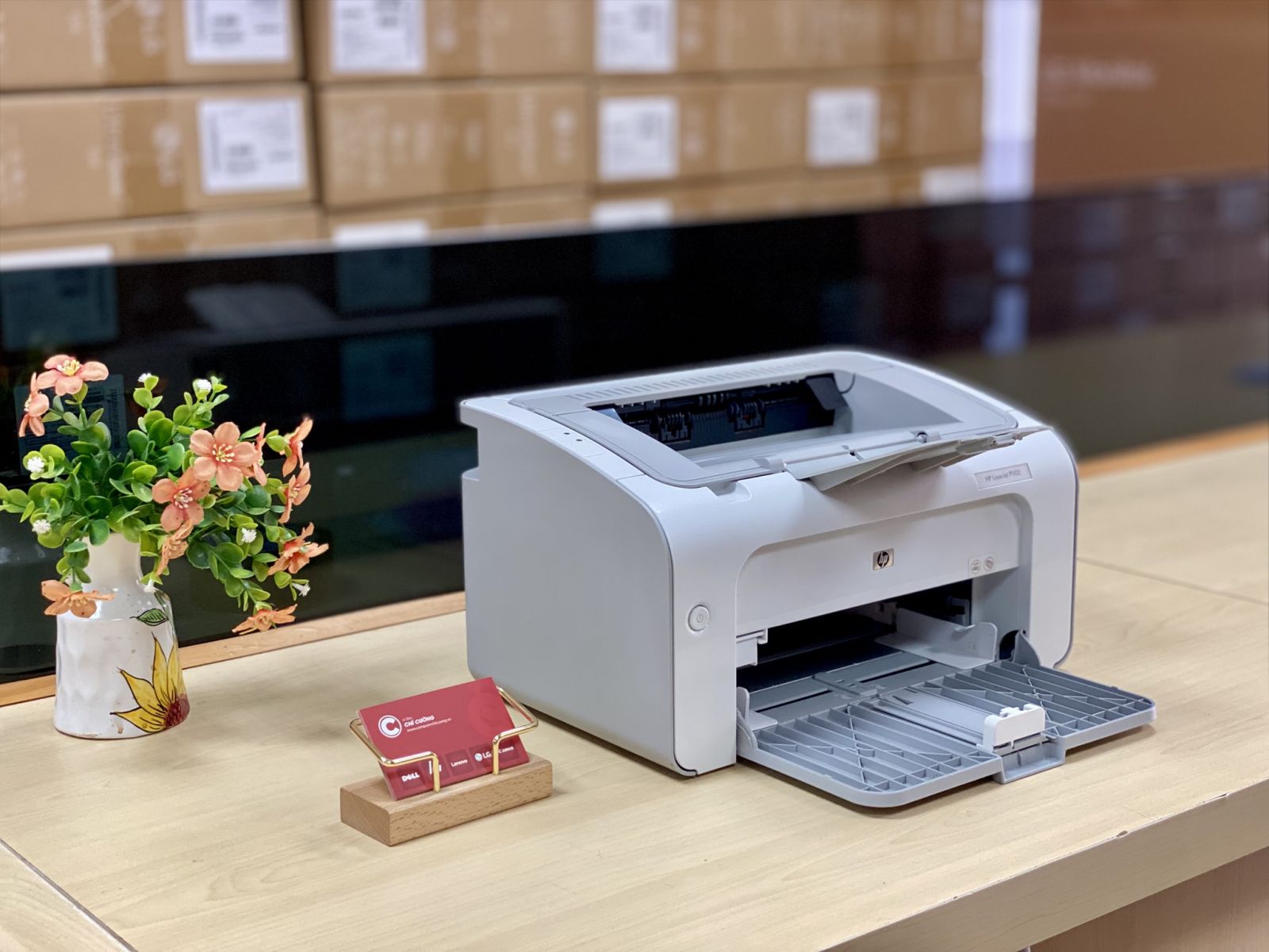 Máy in HP LaserJet Pro P1102 cũ giá rẻ, in laser đen trắng khổ A4 tiết kiệm mực 85A