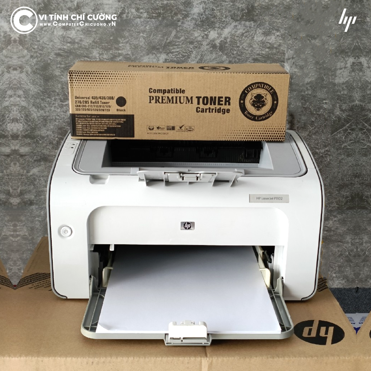 Hình minh họa chất lượng bản in của máy in HP P1102 sắc nét