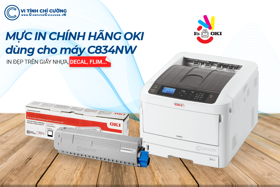 Mực In OKI C834 Màu Đen – 10.000 Trang Chính Hãng tại Computer Chí Cường