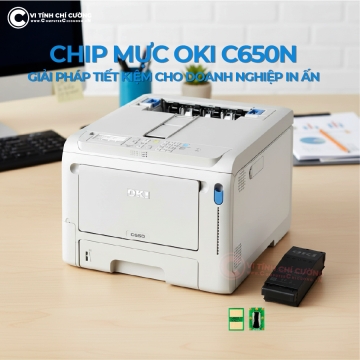 Chip mực zin OKI C650 mang đến giải pháp thay thế tiết kiệm và hiệu quả cho hộp mực in màu OKI.