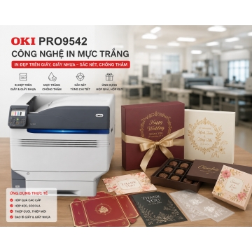 In Mực Trắng Là Gì? Công Nghệ In Mực Trắng Trên Máy In OKI Pro9542 Có Gì Đặc Biệt?