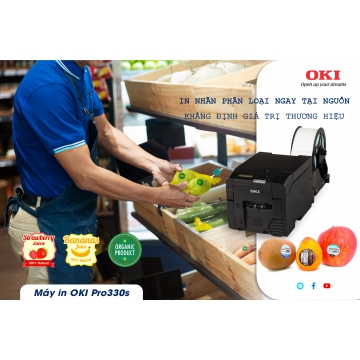 OKI PRO330s IN NHÃN PHÂN LOẠI NGAY TẠI NGUỒN-KHẲNG ĐỊNH GIÁ TRỊ THƯƠNG HIỆU