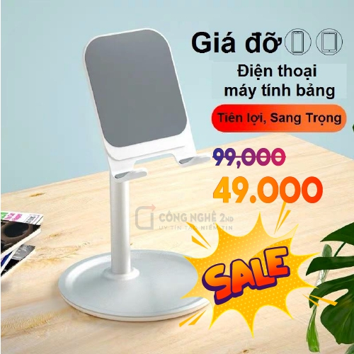 Giá đỡ điện thoại, Ipad chất liệu nhôm nguyên khối