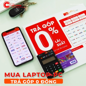 Mua laptop, máy tính, PC Gaming trả góp 0% lãi suất, trả trước 0đ tại Computer Chí Cường