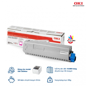 Mực đỏ OKI C834nw chính hãng dung lượng 10K trang
