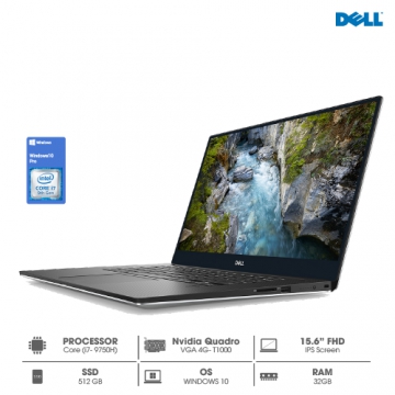 Laptop Dell Precision 5540 Core i7 9850H/ RAM 16GB/ SSD 256GB /VGA Quadro T1000/ FHD
