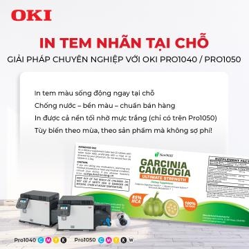 In tem nhãn tại chỗ – Giải pháp chuyên nghiệp với OKI Pro1040 / Pro1050