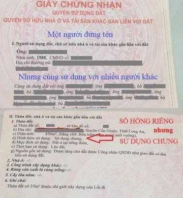 Sổ hồng riêng...coi chừng lầm
